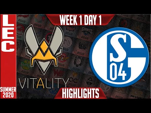 VIT vs S04 Highlights | LEC Summer 2020 W1D1 | Team Vitality vs Schalke 04