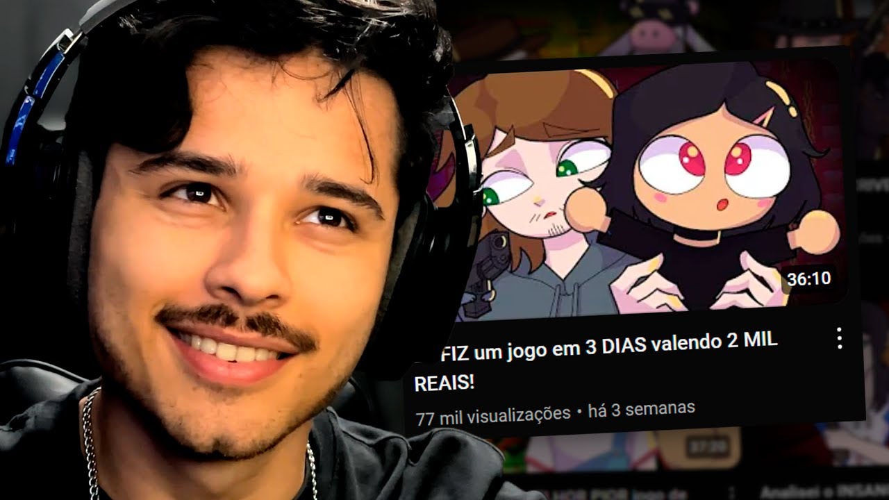 speedrun de criação de jogo valendo R$2.000