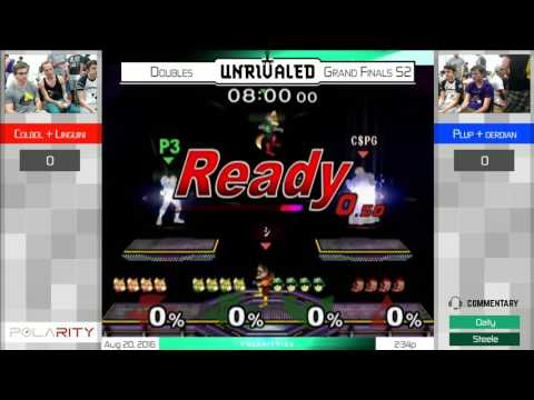 Unrivaled SSBM - Derdian + Plup vs Colbol + Linguini - Doubles Grand Finals