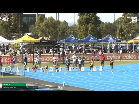 Girls U13 100m Heat 5: 2025/26 State Combined Event Championships