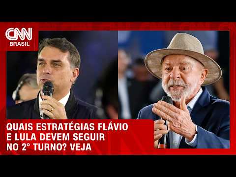 Veja quais caminhos Flávio e Lula devem seguir para o 2° turno de suas campanhas | CNN 360°