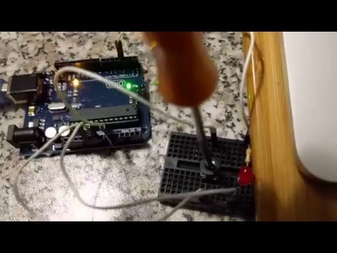 Arduino: controlling a LED using a trimmer/potentiometer