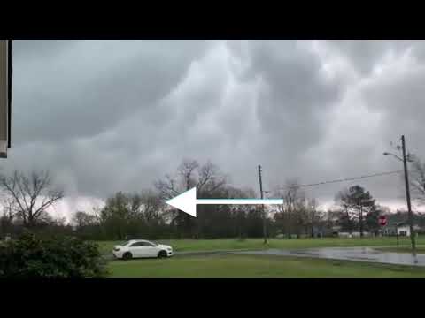 Surprise suction vortex from multiple-vortex tornado in Moundville, Alabama! (3/17/2021)