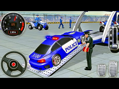 Police Cargo Truck Transporter Simulator - Police Car Transport Trailer Driver 3D - Android GamePlay