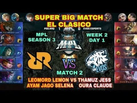 PSG RRQ VS EVOS ESPORTS PIALA PRESIDEN MATCH 2
