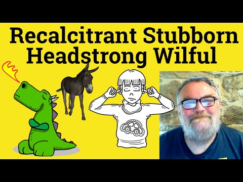 😎 Recalcitrant Meaning - Stubborn Definition - Headstrong Defined - Willful Examples - Recalcitrant