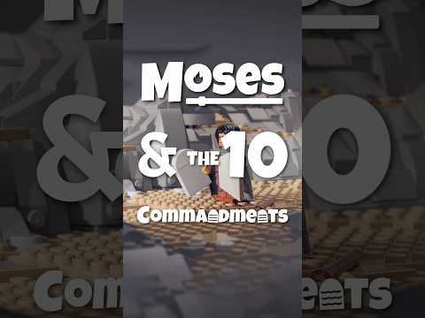 Moses & The 10 Commandments (IN 60 SECONDS!!) #lego #bible #stopmotion