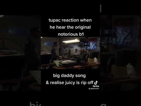 tupac reaction when hearing notorious b1 & realise juicy is rip off#shorts