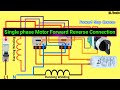 How To Run Single Phase Motor Forward And Reverse Single Phase Motor Forward Reverse