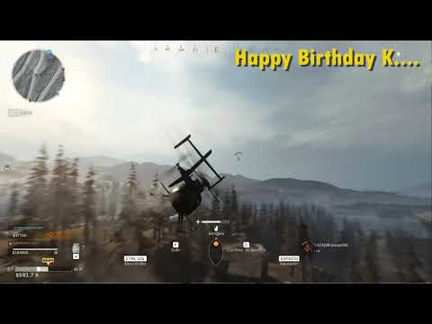 Happy Birthday K...   Warzone Kills in your day....
