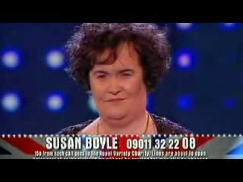 Susan Boyle sings memory semi final 1