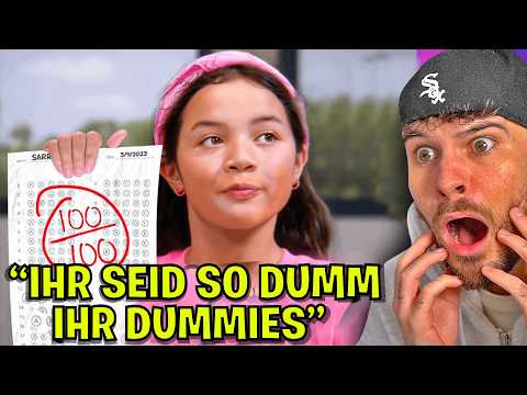 Eingebildetes MÄDCHEN (10) nennt JEDEN DUMM...