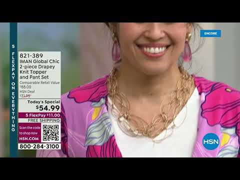 HSN | IMAN Global Chic Fashions 04.01.2023 - 07 AM
