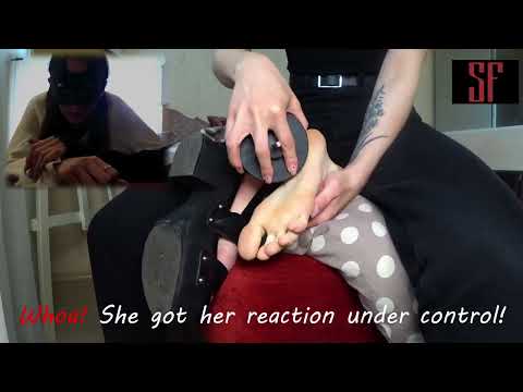 Feet Tickle Challenge | Fashion Model Tests Her Sole Ticklish Endurance  👣 / Preview