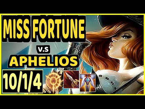 HADES (MISS FORTUNE) vs APHELIOS - 10/1/4 KDA BOTTOM ADC GAMEPLAY - EUW Ranked GRANDMASTER