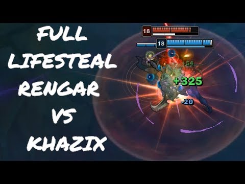 RENGAR VS KHAZIX FULL AD LIFESTEAL AND LETHALITY!!!