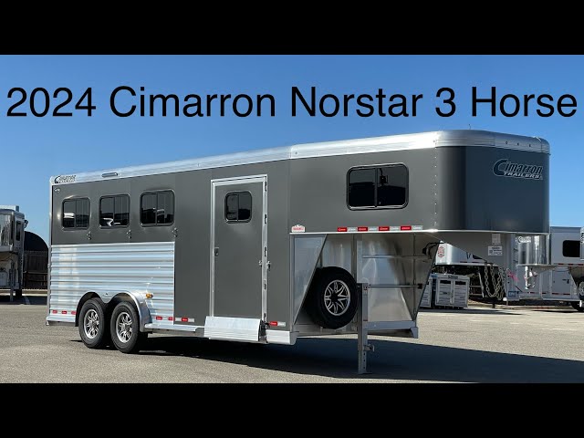 Preview image of 2024 Cimarron Norstar 3 Horse Gooseneck Extra Tall Extra Wide youtube video