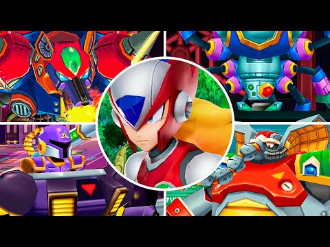 Megaman Maverick Hunter X - All Bosses & Ending | 4K 60FPS