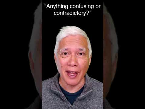"Anything confusing or contradictory?" thumbnail