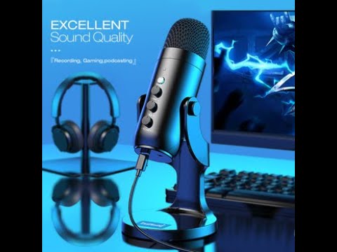 Zealsound Professional USB Condenser Microphone Studio Recording Mic for PC Computer Gaming