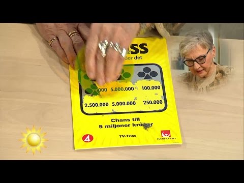 Trissvinsten ska slösas på barn och barnbarn - Nyhetsmorgon (TV4)