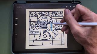 How To Colour a Digital Colouring Page in Procreate