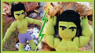 HULK DE AMIGURUMI PARTE 1 - AMIGURUMI PASSO A PASSO
