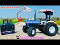 Rc New Holland 3630 Tractor Making At Home Using White PVC Pipe Sheet