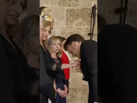 Italy's Meloni Reacts to Macron's Late Arrival to G-7 Dinner