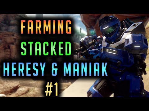 Farming A Stacked Heresy & Maniak 12-Man Team #1 - Halo 5 Warzone