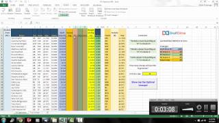 FanDuel and DraftKings NFL Lineup Optimizers using Excel Solver