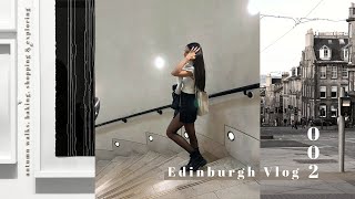 edinburgh diaries | autumn walks, royal scottish academy, shopping at st james quarter & hula café