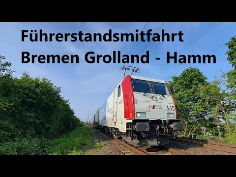 Führerstandsmitfahrt Bremen Grolland  - Hamm Hbf, über die Rollbahn durch Osnabrück und Münster Hbf