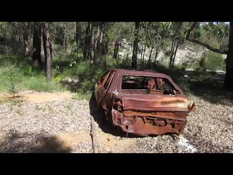 Thumbnail for A wreck Ford Laser that's been burnt out by Ford Laser