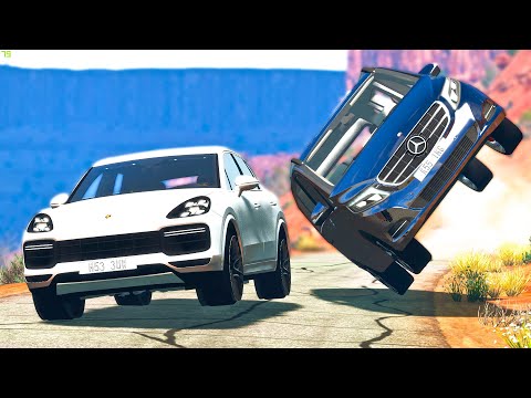 Cliff Drops Car Crashes #14 - BeamNG Drive | CRASHdriven