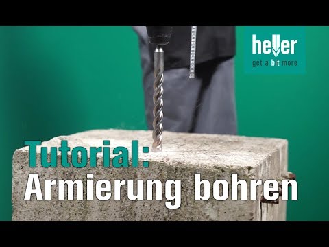 Tutorial: Wie man in armierten Beton bohrt #HellerTV #Trijet #Hammerbohrer