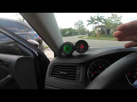 AEM OBD11 / boost gauge set up for the MK6 Jetta ( Installation )