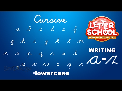 Learn Cursive Handwriting with 'Cursive Writing LetterSchool' - LOWERCASE ABC
