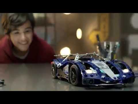 Erector by Meccano SuperCar 25-in-1 STEM Building Kit, 328 Parts