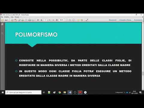 5 OOP Ereditarieta e polimorfismo