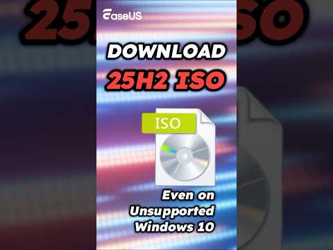Загрузите ISO-образ 25H2 и выполните обновление (даже на неподдерживаемом ПК с Windows 10) #windo...