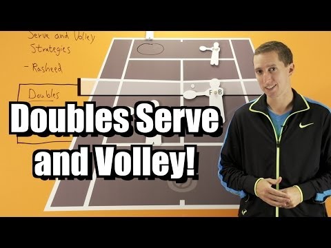 Doubles Serve and Volley Strategy - Tennis Lesson - Tactics for Serve and Volley