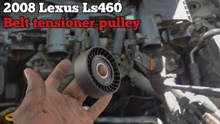 Lexus LS460 serpentine belt tensioner pulley replacement