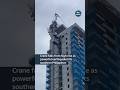 Crane Topples From High Rise As Powerful Earthquake Rattles Davao City Itvnews News Philippines
