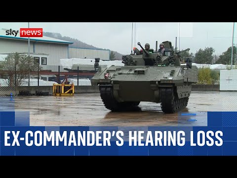 Ex-commander of unit tasked with trialling Ajax armoured vehicle lost 20% of hearing