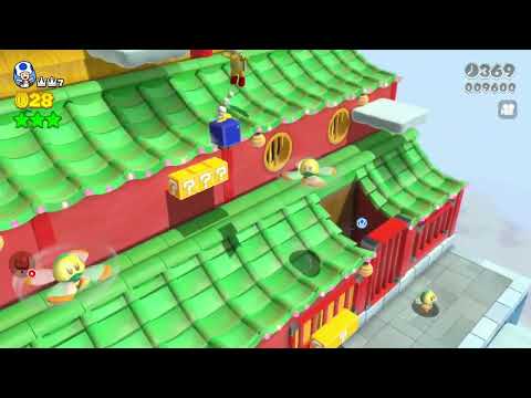 Super Mario 3D World (Switch) 10-5 Itemless Speedrun - Time: 35 (WR)