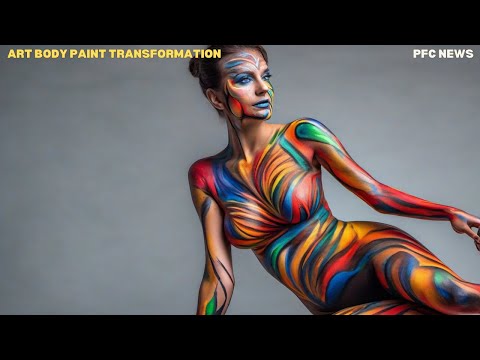 Art Fashion Show | Body Paint Transformation | When Art Meets Fashion | Art Body Paint Fashion