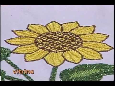 Pano de copa Girassol em Bordados Mexicano com Valquíria Campanelli -Vitrine do Artesanato na TV