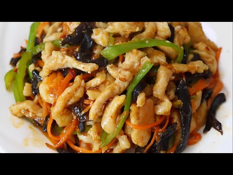 Yuxiang Shredded Chicken Simple Recipe Dish 鱼香肉丝