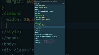 Download lagu Coding HTML dan CSS: Shapes_Diamond mp3